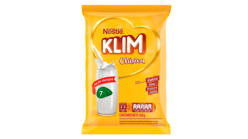 Empaque de leche en polvo KLIM Clásica