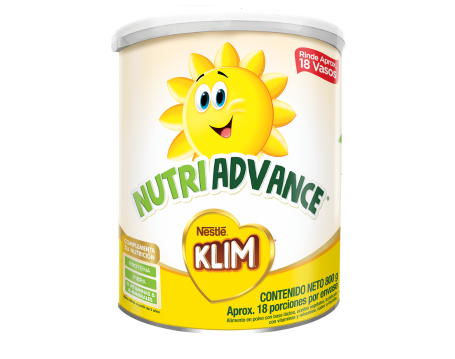 Presentación en lata de KLIM® NUTRIADVANCE® complemento alimenticio